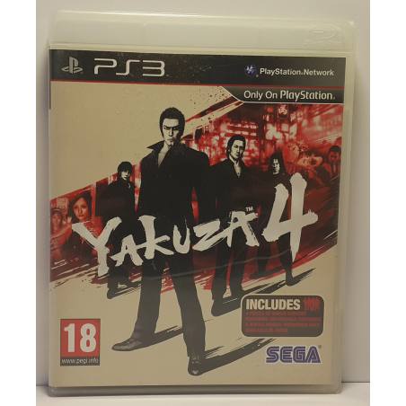 کاور اصلی بازی Yakuza 4 نسخه اصلی برای PS3 مربوط به محصول در حال فروش
