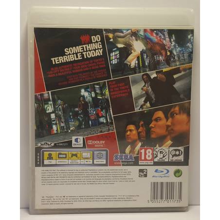 پشت کاور اصلی بازی Yakuza 4 نسخه اصلی برای PS3 مربوط به محصول در حال فروش
