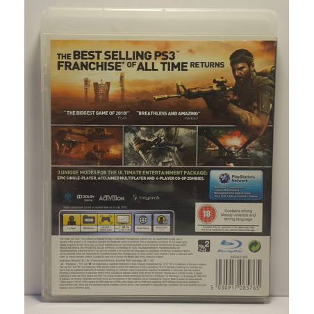 پشت کاور اورجینال و اصلی بازی Call of Duty Black Ops نسخه PS3 مربوط به محصول در حال فروش