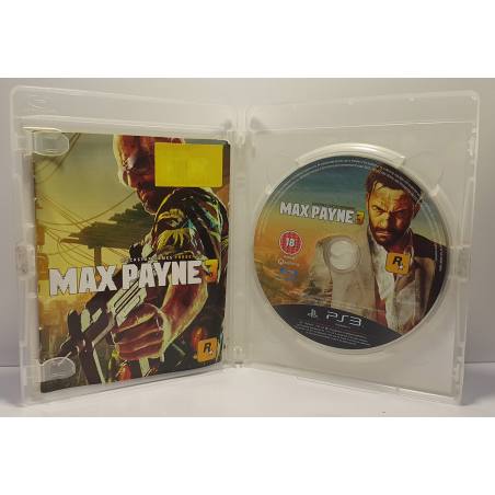 داخل قاب اورجینال و اصلی بازی مکس پین تری (Max Payne 3) نسخه PS3 مربوط به محصول در حال فروش