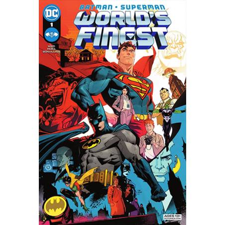 تصویر جلد کمیک بوک Batman Superman Worlds Finest
