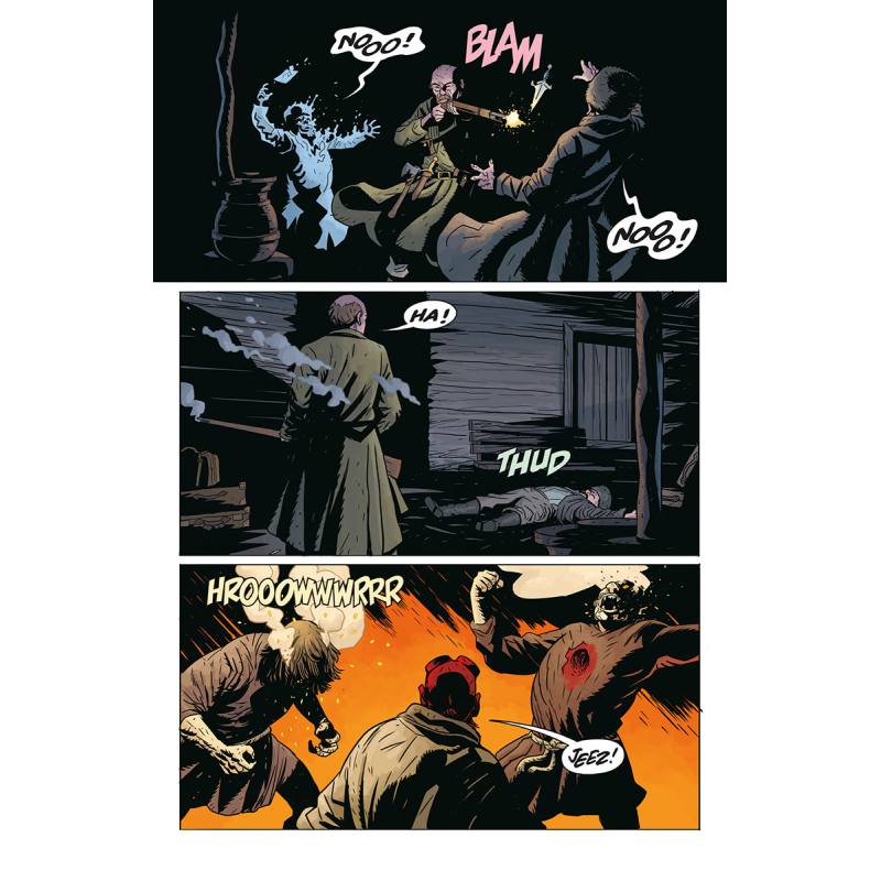 نمونه ی تصویر صفحات کمیک بوک HELLBOY and The B.P.R.O