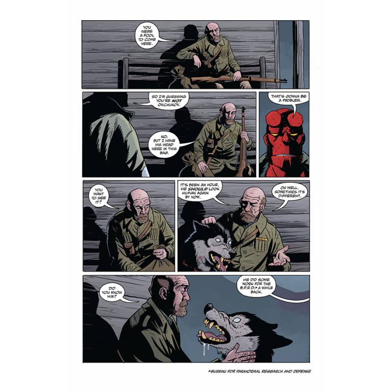 نمونه ی تصویر صفحات کمیک بوک HELLBOY and The B.P.R.O