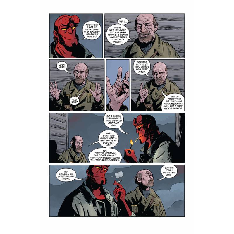 نمونه ی تصویر صفحات کمیک بوک HELLBOY and The B.P.R.O