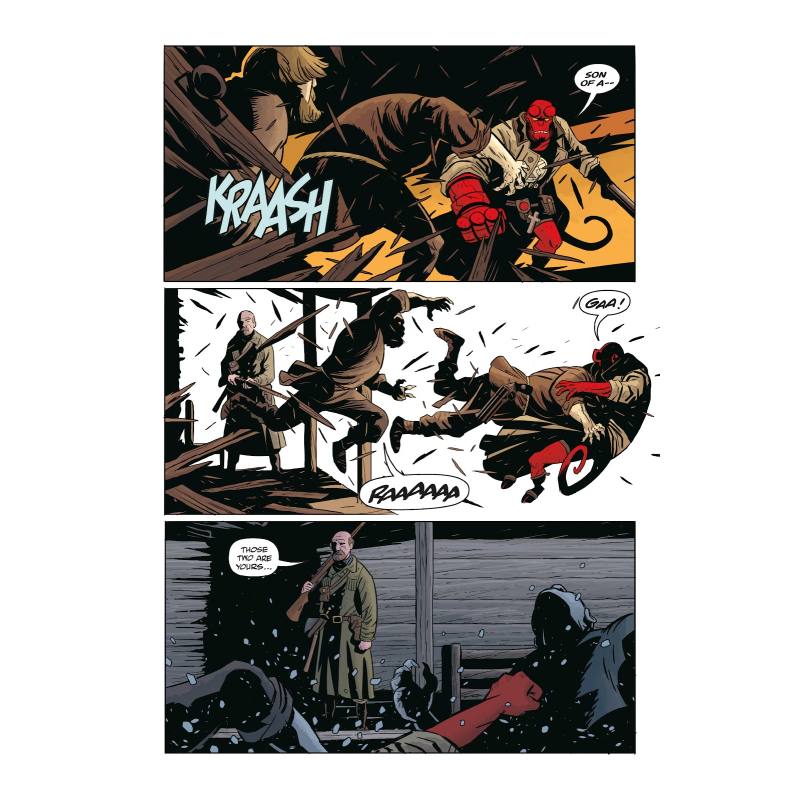 نمونه ی تصویر صفحات کمیک بوک HELLBOY and The B.P.R.O