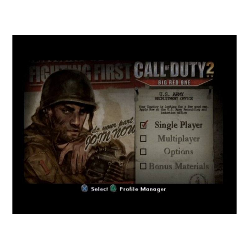 اسکرین شات(تصویر گیم پلی) بازی Call of Duty 2 Big Red One برای PS2