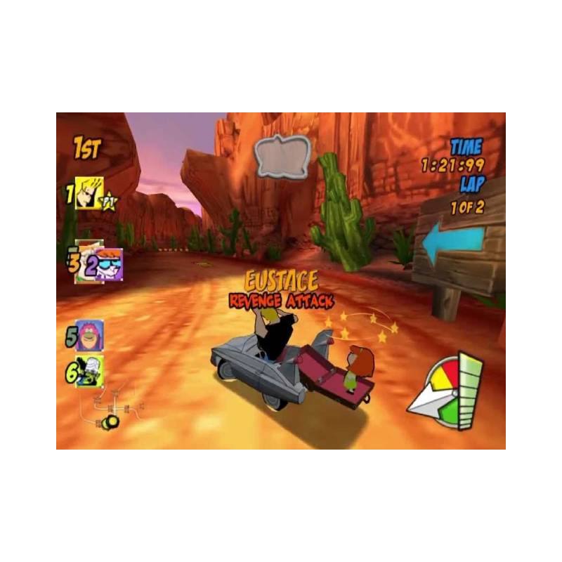 اسکرین شات(تصویر گیم پلی) بازی Cartoon Network Racing برای PS2