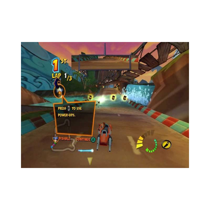 اسکرین شات(تصویر گیم پلی) بازی Crash Tag Team Racing برای PS2