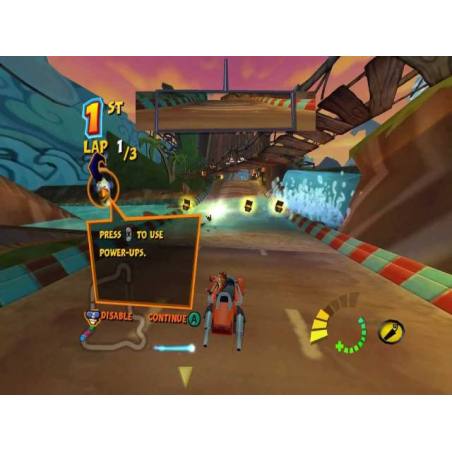 اسکرین شات(تصویر گیم پلی) بازی Crash Tag Team Racing برای PS2