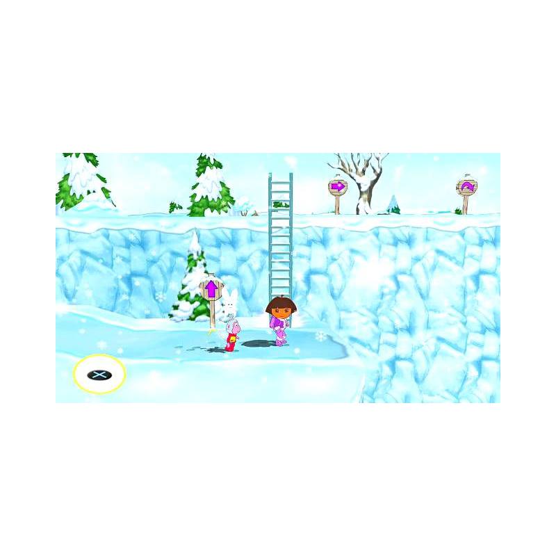 اسکرین شات(تصویر گیم پلی) بازی Dora the Explorer Dora Saves the Snow Princess برای PS2