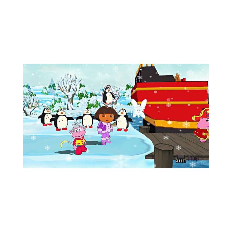 اسکرین شات(تصویر گیم پلی) بازی Dora the Explorer Dora Saves the Snow Princess برای PS2