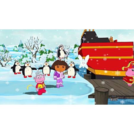 اسکرین شات(تصویر گیم پلی) بازی Dora the Explorer Dora Saves the Snow Princess برای PS2