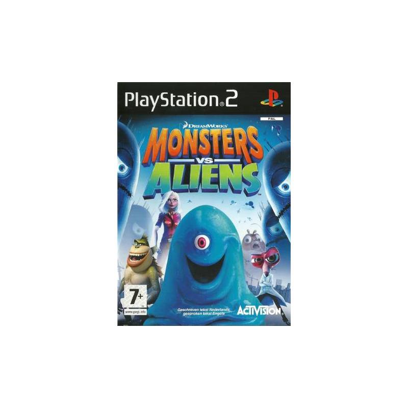 کاور بازی Monsters vs. Aliens برای PS2