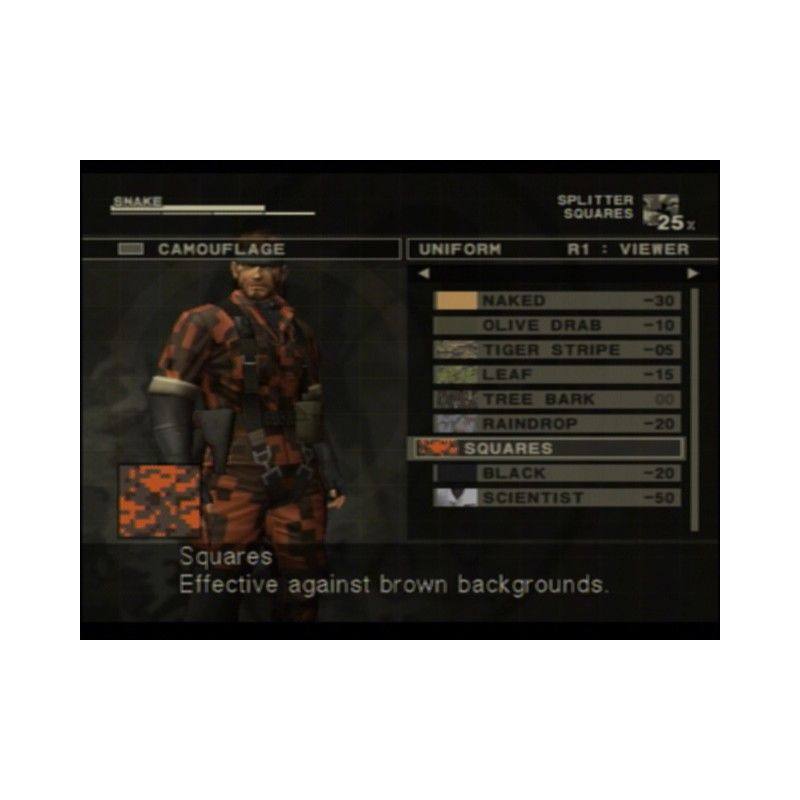 اسکرین شات(تصویر گیم پلی) بازی Metal Gear Solid 3 Snake Eater برای PS2