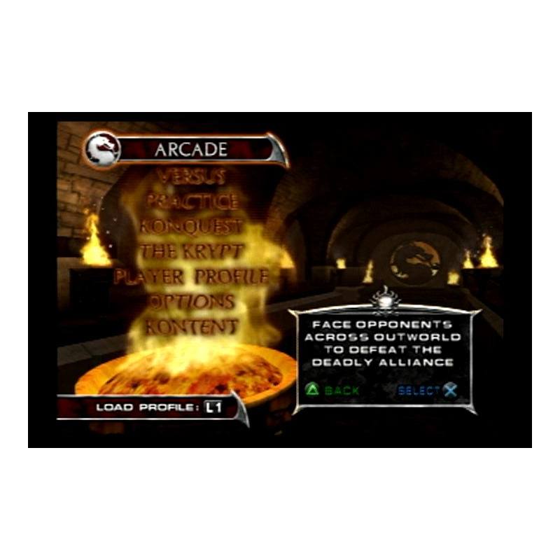 اسکرین شات(تصویر گیم پلی)  بازی Mortal Kombat Deadly Alliance برای PS2