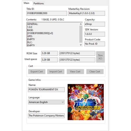 مشخصات فایل بازی Pokken Tournament DX موجود در آرشیو ویجی بازار