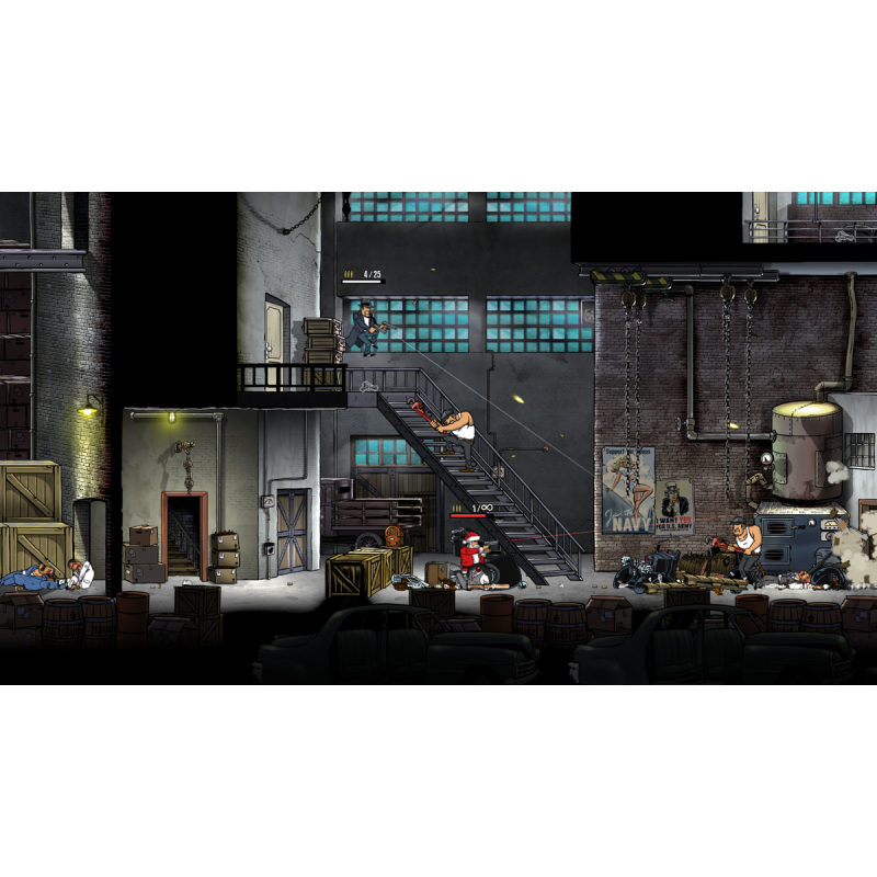 اسکرین شات (تصویر گیم پلی) بازی Guns Gore and Cannoli 2 نسخه نینتندو سوییچ (Nintendo Switch)