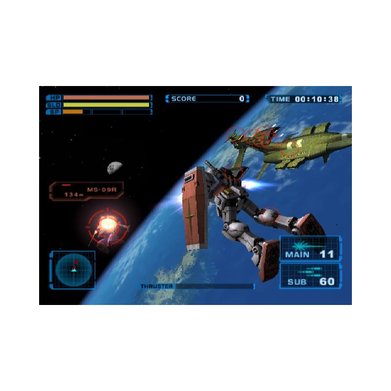 اسکرین شات(تصویر گیم پلی)  بازی Mobile Suit Gundam Encounters in Space برای PS2
