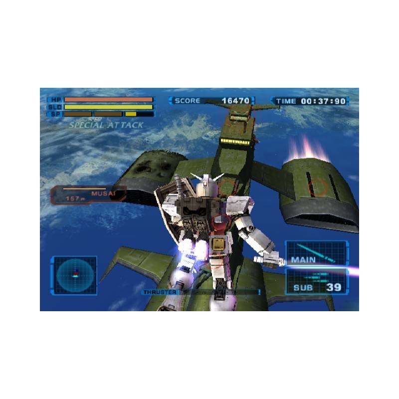 اسکرین شات(تصویر گیم پلی)  بازی Mobile Suit Gundam Encounters in Space برای PS2