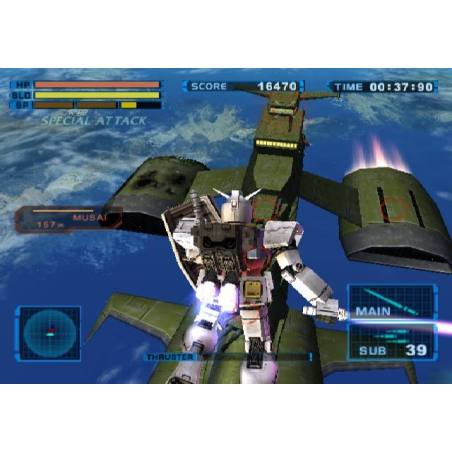 اسکرین شات(تصویر گیم پلی)  بازی Mobile Suit Gundam Encounters in Space برای PS2