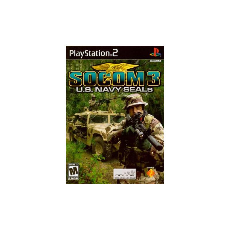 کاور بازی SOCOM 3 U.S. Navy SEALs برای PS2