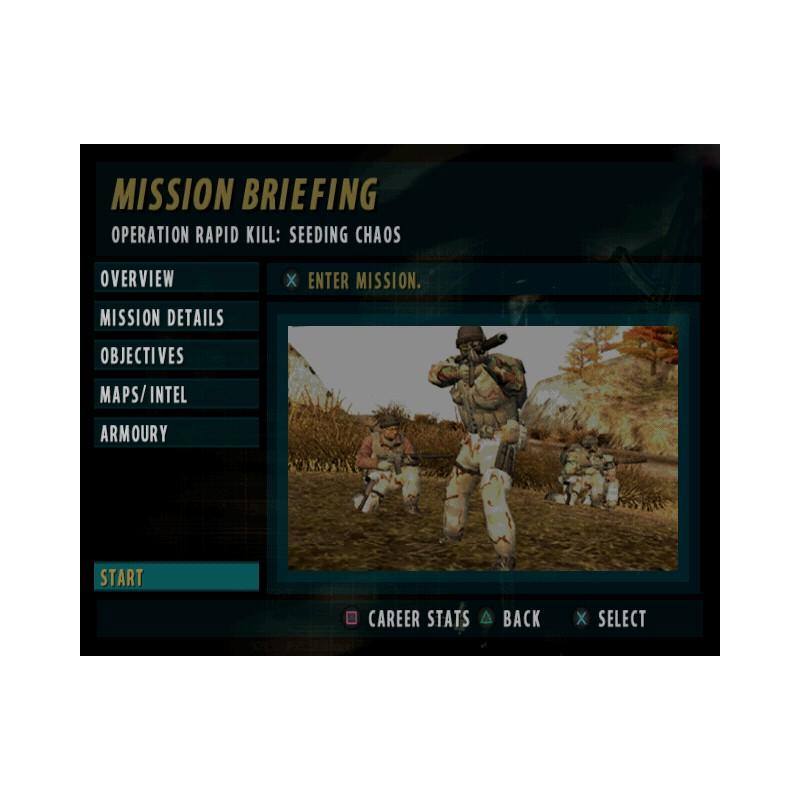 اسکرین شات(تصویر گیم پلی)بازی SOCOM II U.S. Navy SEALs برای PS2