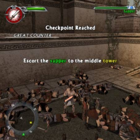 اسکرین شات(تصویر گیم پلی)بازی Spartan: Total Warrior  برای PS2