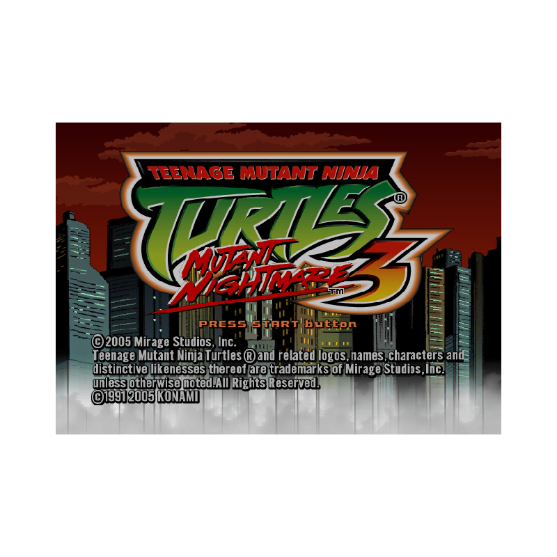 اسکرین شات(تصویر گیم پلی) بازی Teenage Mutant Ninja Turtles 3 Mutant Nightmare برای PS2