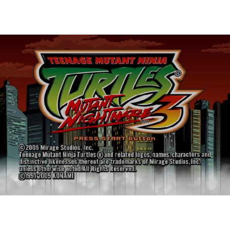 اسکرین شات(تصویر گیم پلی) بازی Teenage Mutant Ninja Turtles 3 Mutant Nightmare برای PS2