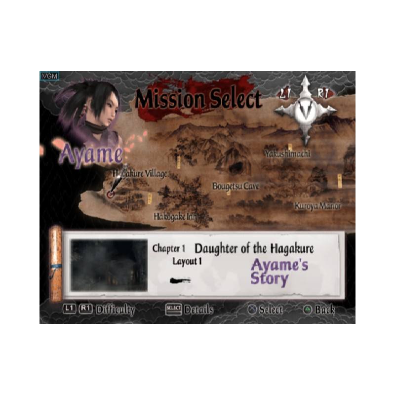 اسکرین شات(تصویر گیم پلی) بازی Tenchu Fatal Shadows برای PS2