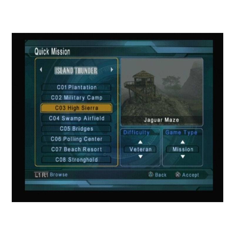 اسکرین شات(تصویر گیم پلی) بازی Tom Clancy's Ghost Recon Jungle Storm برای PS2