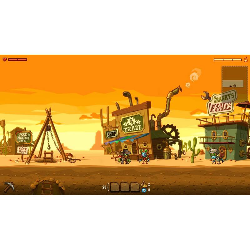 اسکرین شات (تصویر گیم پلی) بازی SteamWorld Dig نسخه نینتندو سوییچ (Nintendo Switch)