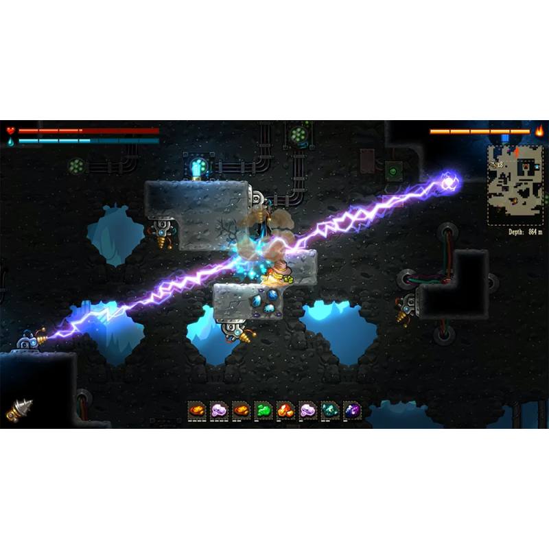 اسکرین شات (تصویر گیم پلی) بازی SteamWorld Dig نسخه نینتندو سوییچ (Nintendo Switch)