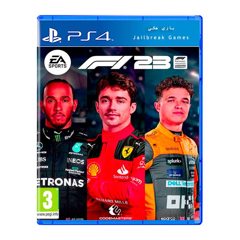 کاور بازی F1 23 نسخه PS4 مخصوص دستگاه های جیلبریک