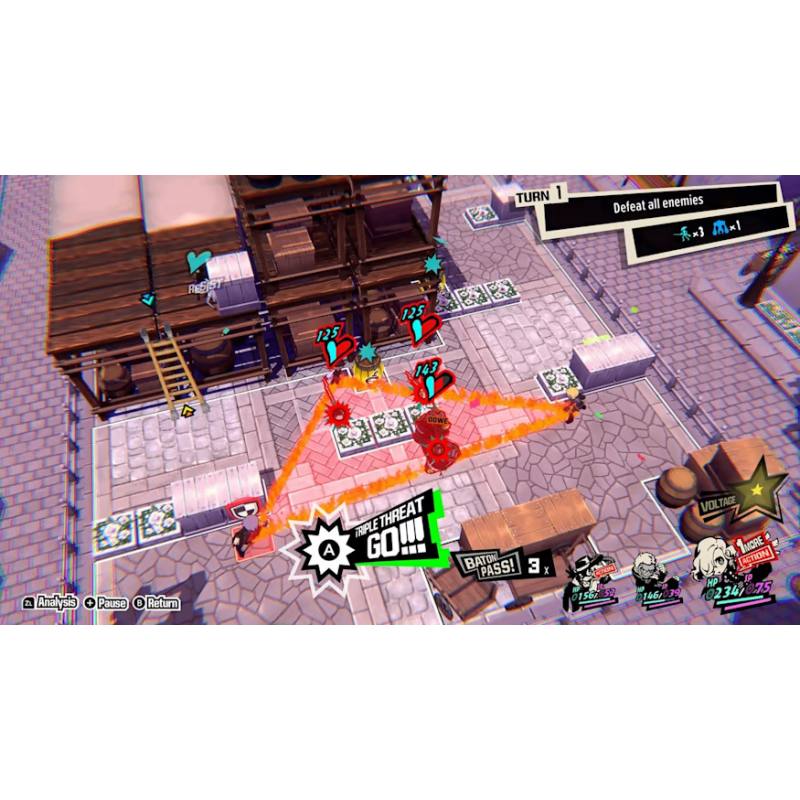 اسکرین شات (تصویر گیم پلی) بازی Persona 5 Tactica نسخه نینتندو سوییچ (Nintendo Switch)