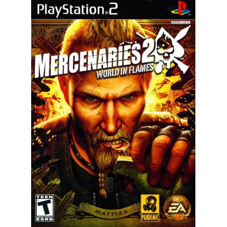 کاور بازی Mercenaries 2 World in Flames برای PS2