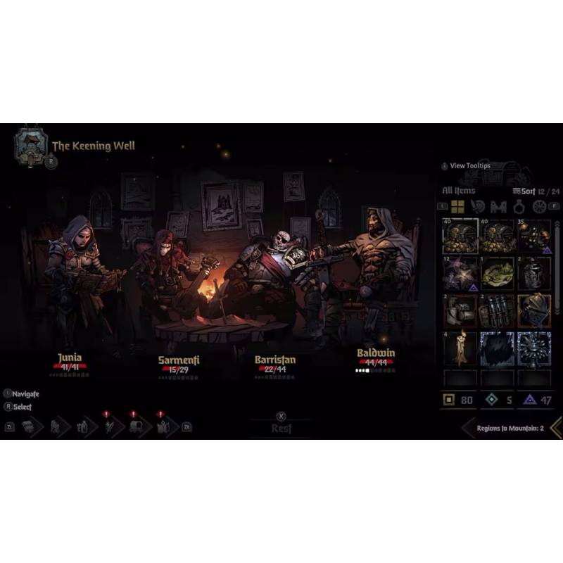 اسکرین شات (تصویر گیم پلی) بازی Darkest Dungeon II نسخه نینتندو سوییچ (Nintendo Switch) تصویر 1