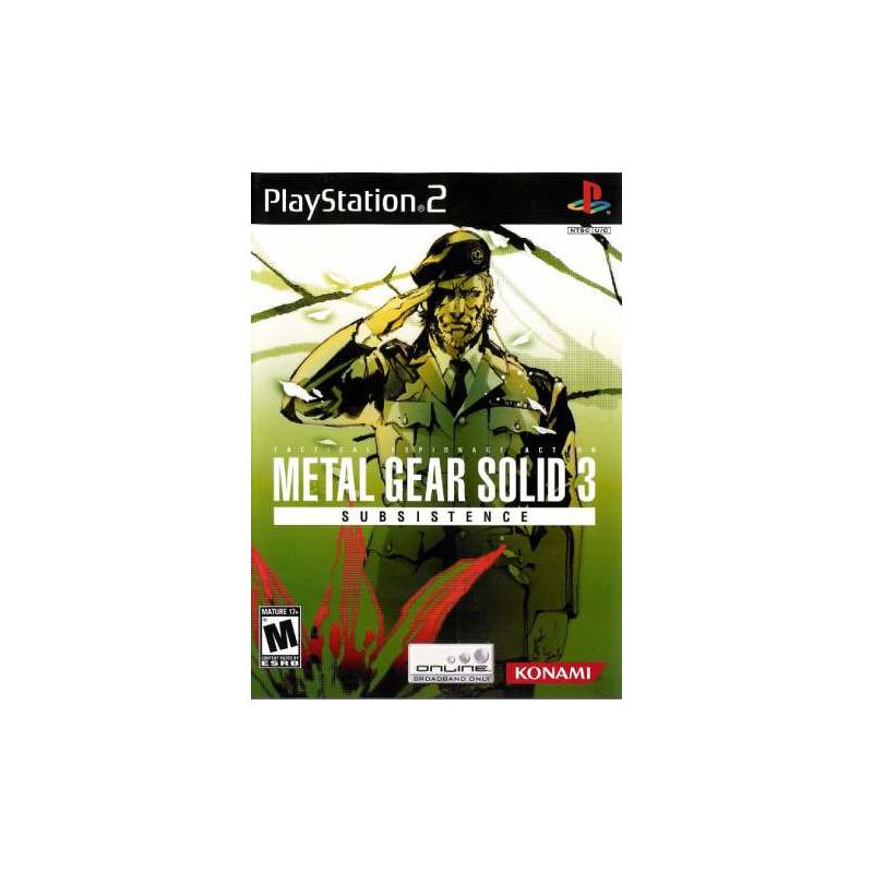 کاور بازی Metal Gear Solid 3 Subsistence برای PS2