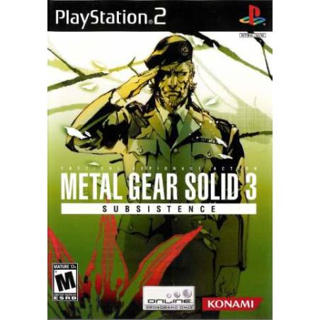 کاور بازی Metal Gear Solid 3 Subsistence برای PS2