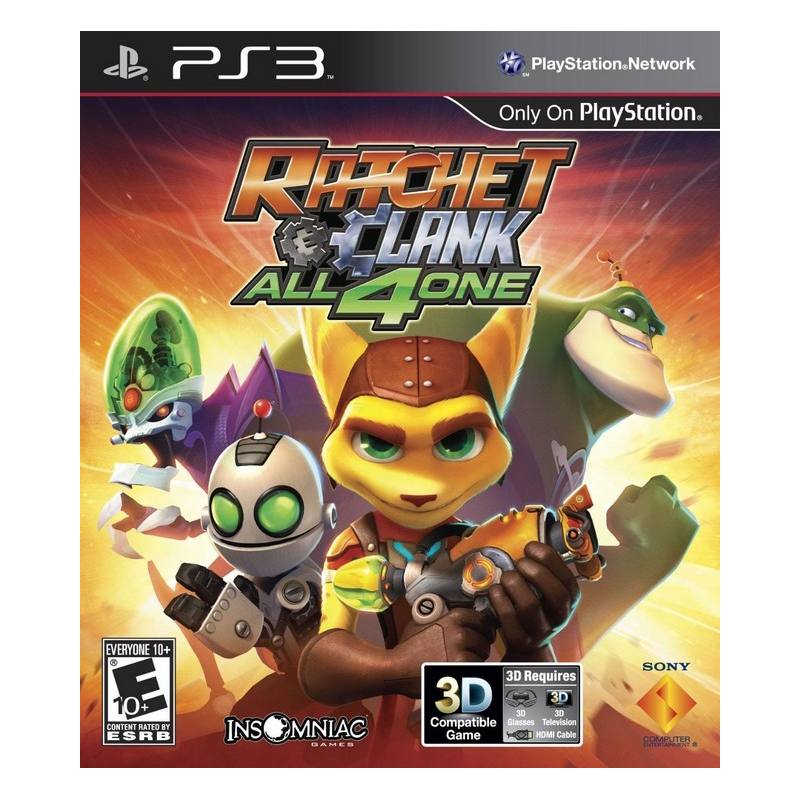 کاور بازی Ratchet and Clank All 4 One برای PS3