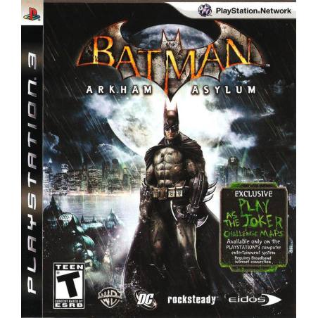 کاور بازی Batman: Arkham Asylum برای PS3 کاور بازی Batman: Arkham Asylum برای PS3