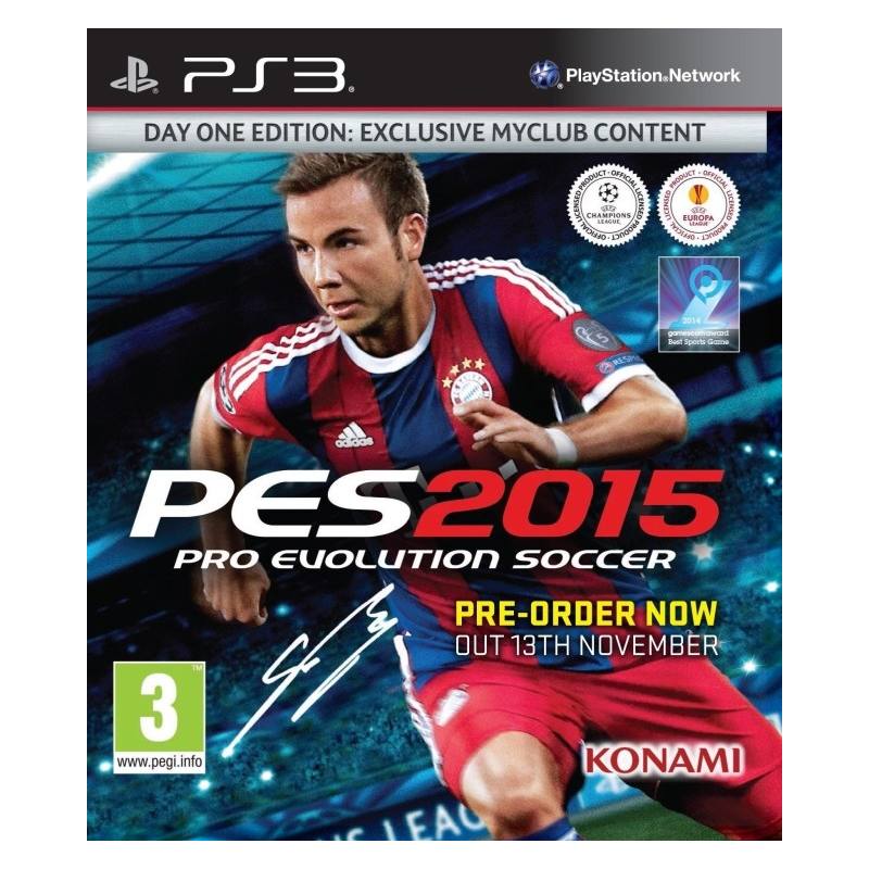 کاور بازی Pro Evolution Soccer 2015 (PES 2015) برای PS3