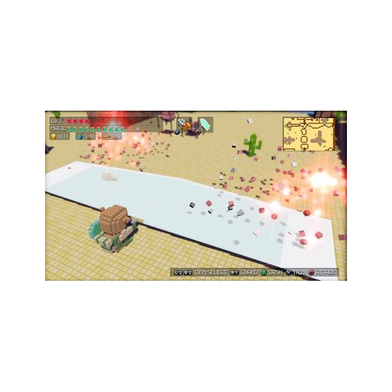 اسکرین شات و تصویر گیم پلی بازی 3D Dot Game Heroes نسخه PS3 تصویر 2