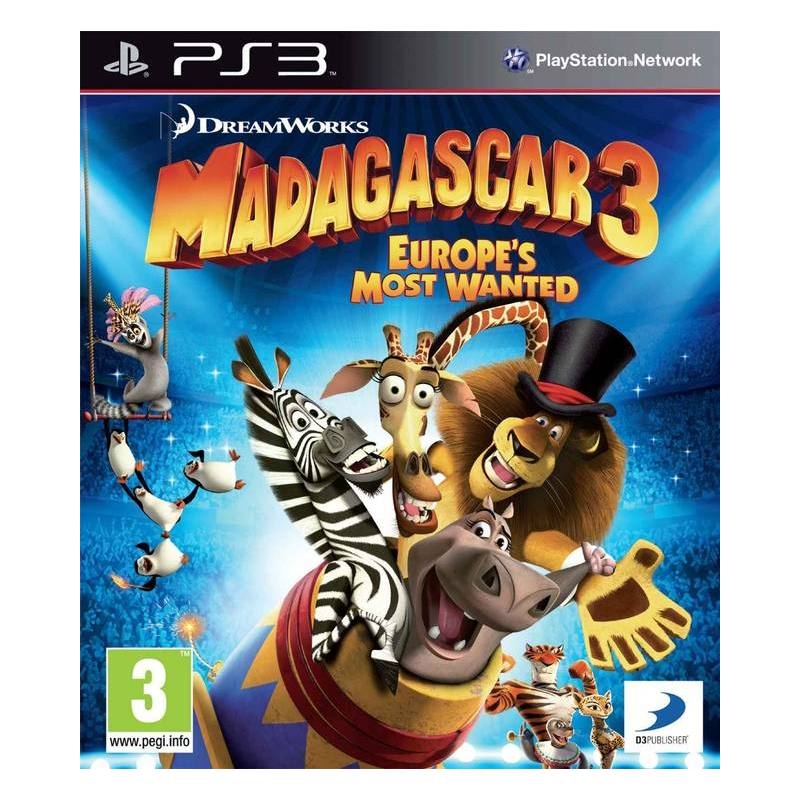 کاور بازی Madagascar 3: The Video Game برای PS3