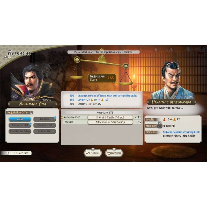 اسکرین شات (تصویر گیم پلی) بازی NOBUNAGA'S AMBITION Awakening نسخه نینتندو سوییچ (Nintendo Switch) تصویر 2