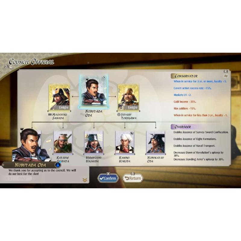 اسکرین شات (تصویر گیم پلی) بازی NOBUNAGA'S AMBITION Awakening نسخه نینتندو سوییچ (Nintendo Switch) تصویر 6