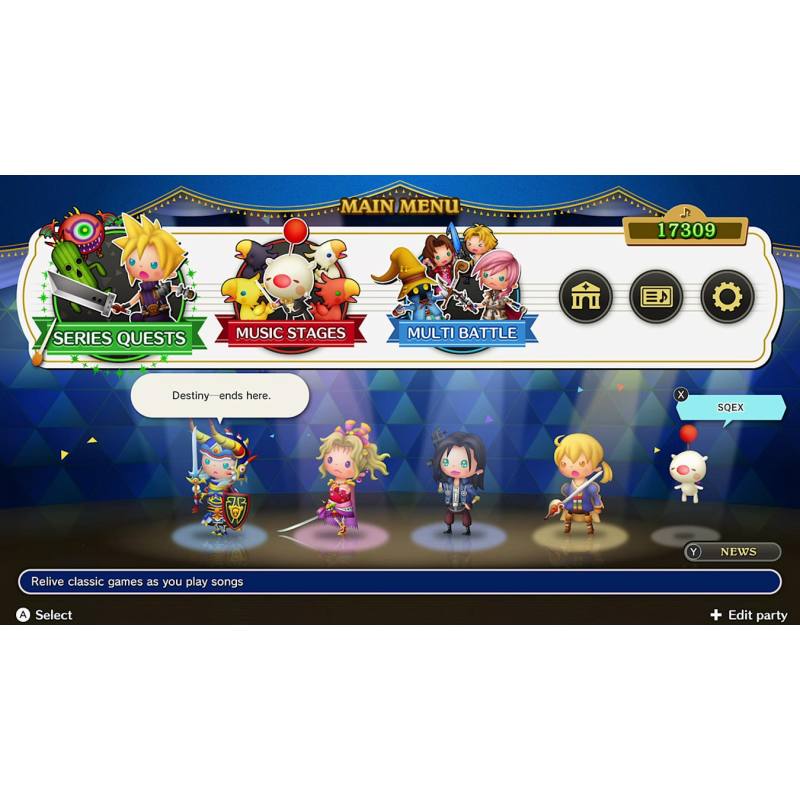 اسکرین شات (تصویر گیم پلی) بازی Theatrhythm Final Bar Line نسخه نینتندو سوییچ (Nintendo Switch) تصویر 6