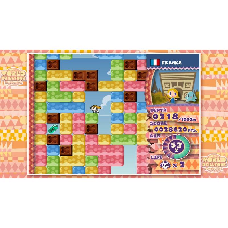 اسکرین شات (تصویر گیم پلی) بازی Mr DRILLER DrillLand نسخه نینتندو سوییچ (Nintendo Switch) تصویر 3