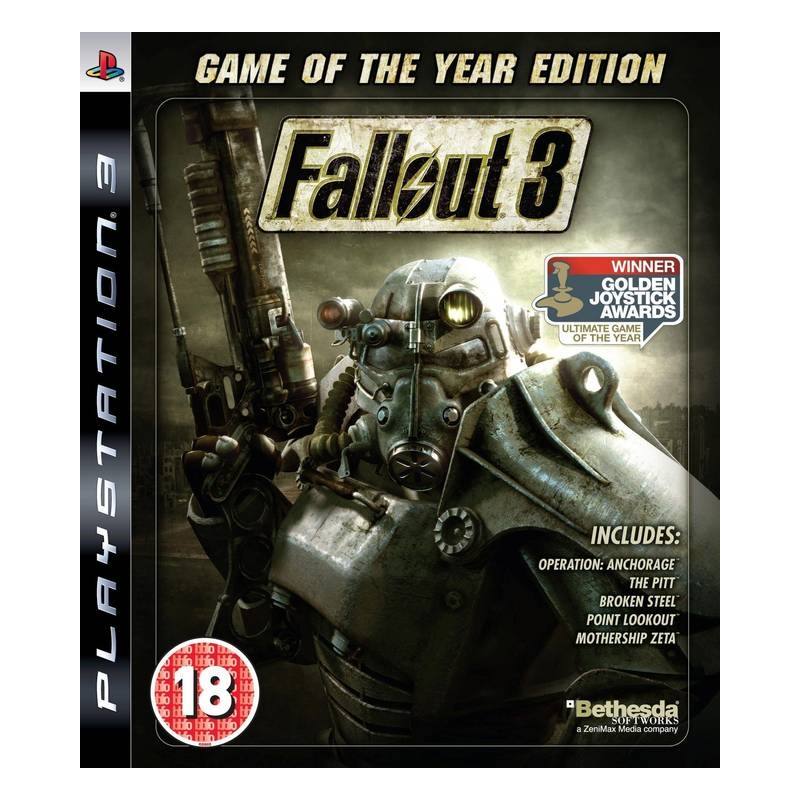 کاور بازی Fallout 3: Game of the Year Edition برای PS3