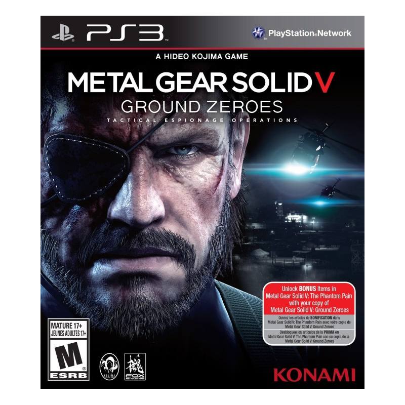 کاور بازی Metal Gear Solid V: Ground Zeroes برای PS3
